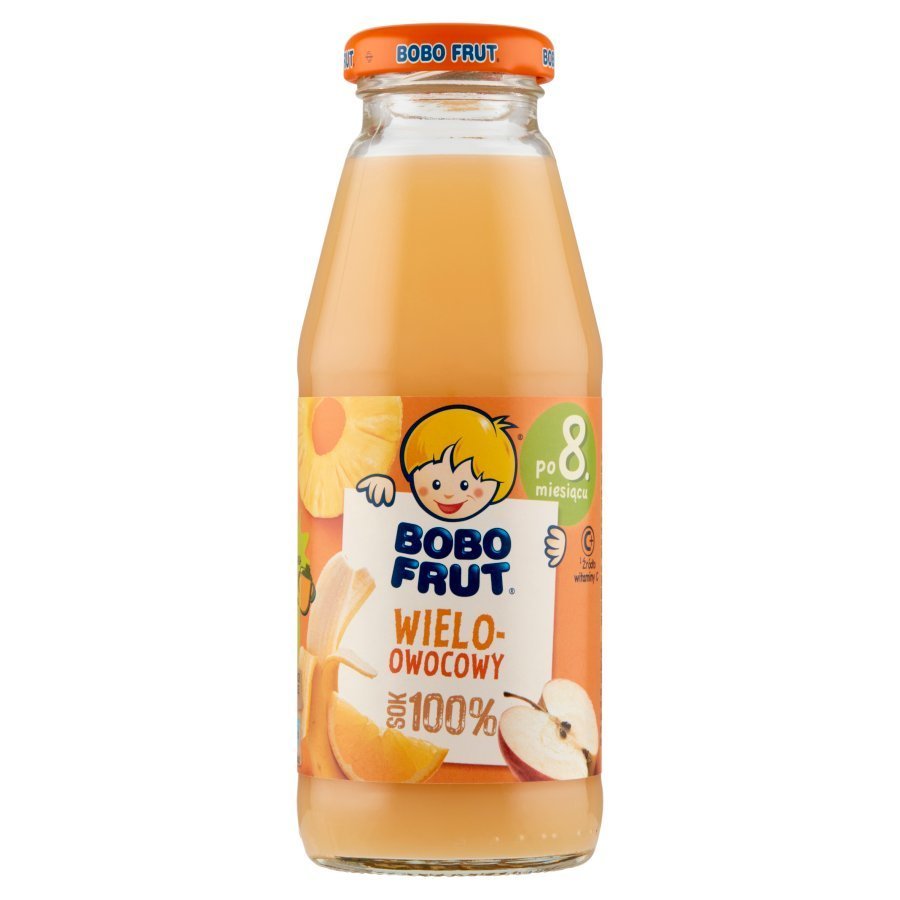 Bobo Frut 100% Sok Wieloowocowy dla Dzieci po 8 Miesiącu 300ml
