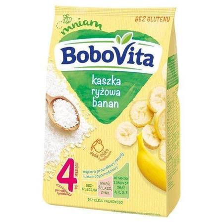 BoboVita Bezglutenowa Kaszka Ryżowa o Bananowym Smaku po 4 Miesiącu 180g
