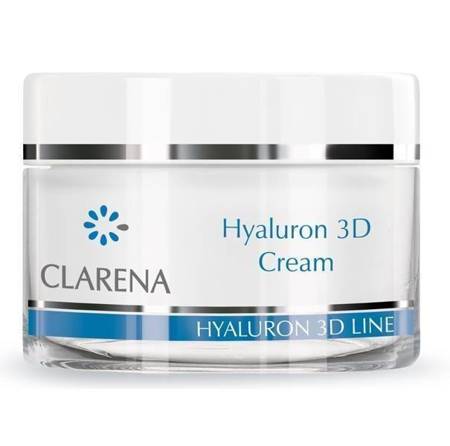 Clarena Hyaluron 3D Ultra Nawilżający Krem Przeciwzmarszczkowy z 3 Rodzajami Kwasu Hialuronowego 50ml