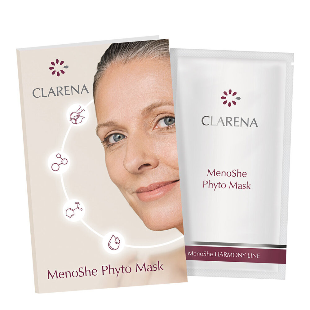 Clarena MenoShe Harmony Line Kremowa Maska dla Skóry Dojrzałej i w Okresie Menopauzalnym 5ml