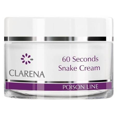 Clarena Poison Line 60 Seconds Przeciwzmarszczkowy Krem z Jadem Węża do Cery Dojrzałej 50ml