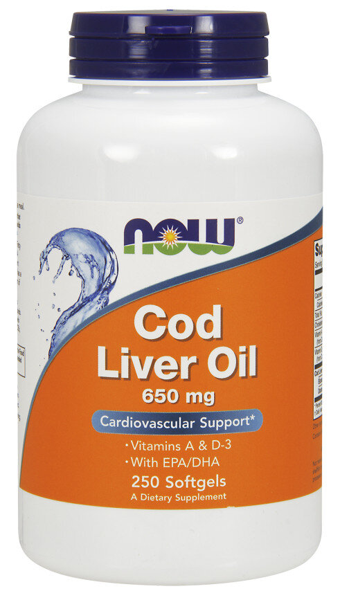 Cod Liver Oil, 650mg - 250 softgels