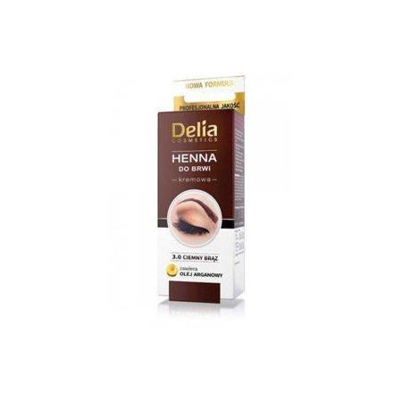 Delia Cosmetics Henna do Brwi Kremowa 4.0 Brąz 15 ml