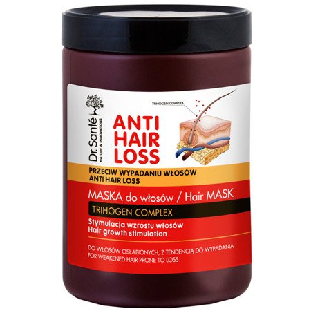 Dr. Sante Anti Hair Loss Maska Stymulująca Wzrost do Włosów Osłabionych 1000ml