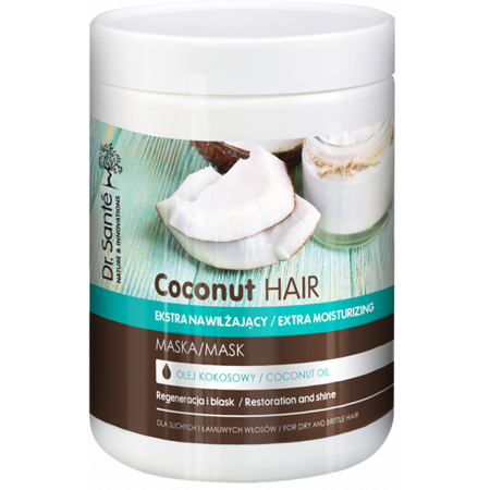 Dr. Sante Coconut Hair Regenerująca Maska z Olejem Kokosowym do Suchych Włosów 1000ml