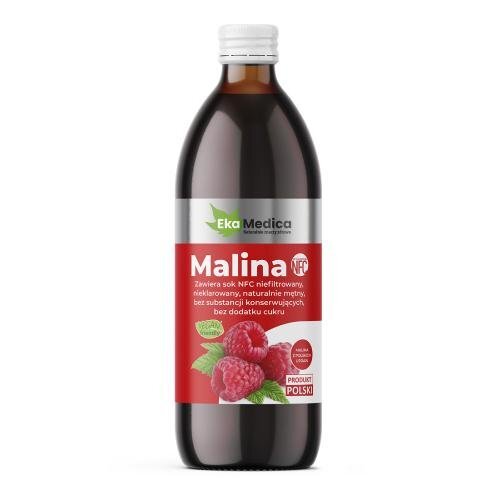 EkaMedica 100% Sok Malina NFC Pasteryzowany 500ml