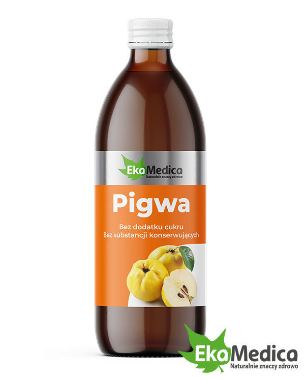 EkaMedica Naturalny 100% Sok Z Owoców Pigwy Pospolitej Wzmacnia Odporność 500ml