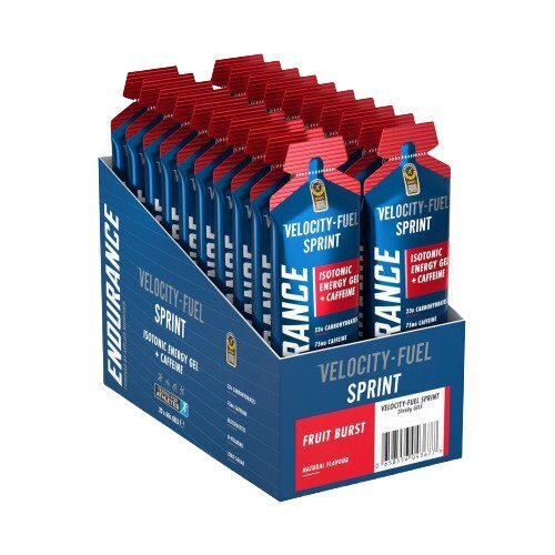 Endurance Sprint Isotonic Energy Gel + Caffeine, Fruit Burst - 20 x 60g