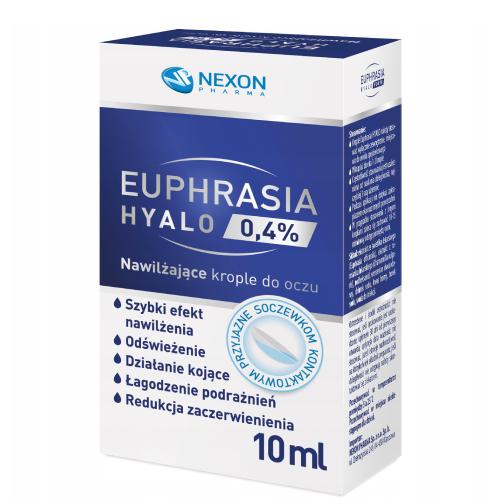 Euphrasia Hyalo 0,4% Nawilżające Krople do Oczu 10ml