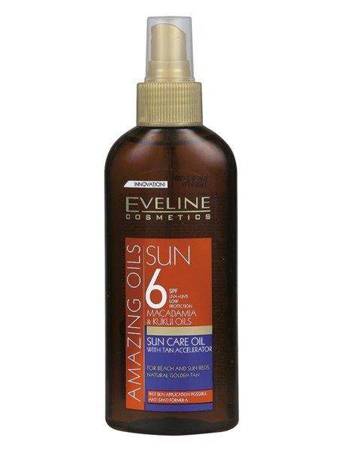 Eveline Amazing Oils Sun Care Olejek Przyspieszacz Opalania z SPF 6 150ml