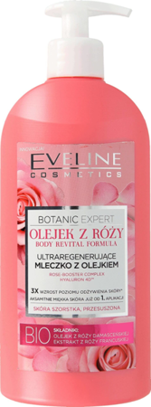 Eveline Body Botanic Expert ultraregenerujące mleczko różane z olejkiem 350 ml