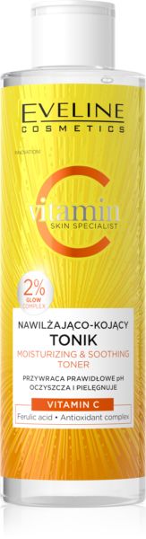Eveline C Vitamin Skin Specialist Tonik Nawilzajaco-Kojacy dla każdego Rodzaju Skóry 200ml