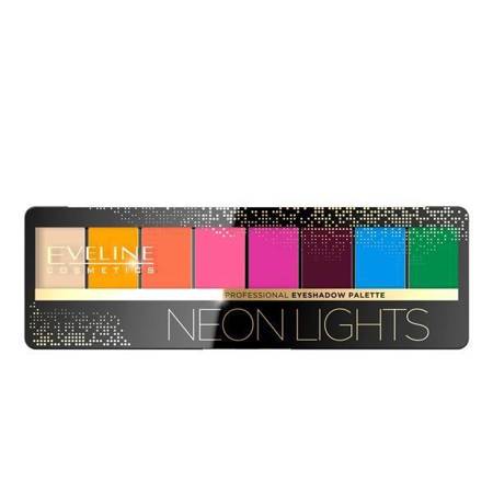 Eveline Eyeshadow Palette 8 Colors Neon Lights Paleta Cieni do Powiek 8g