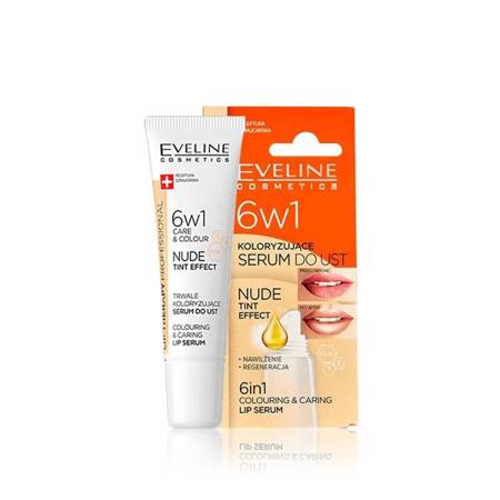 Eveline Lip Therapy 6in1 Care and Color Intensywne Serum do Ust Nude 12ml