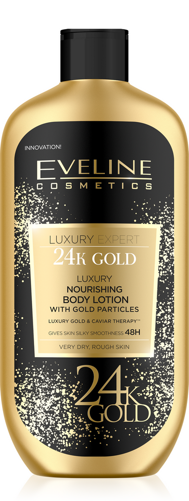 Eveline Luxury Expert 24K Gold Odżywczy Balsam do Ciała z Drobinkami Złota 350ml