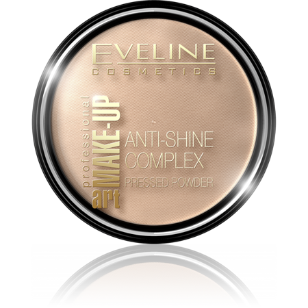 Eveline Make Up Art Anti-Shine Complex Puder Prasowany Nr. 34 Medium Beige 14g