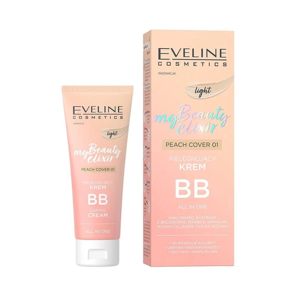 Eveline My Beauty Elixir Pielęgnujący Krem BB All In One Light Nr. 1 Peach Cover 30ml