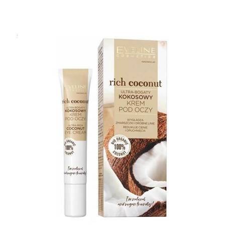 Eveline Rich Coconut Ultra Kokosowy Krem Przeciwzmarszczkowy pod Oczy z Masłem Shea 20ml