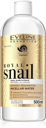 Eveline Royal Snail Intensywnie Regenerujący Płyn Micelarny 3w1 do Każdego Typu Cery 500ml