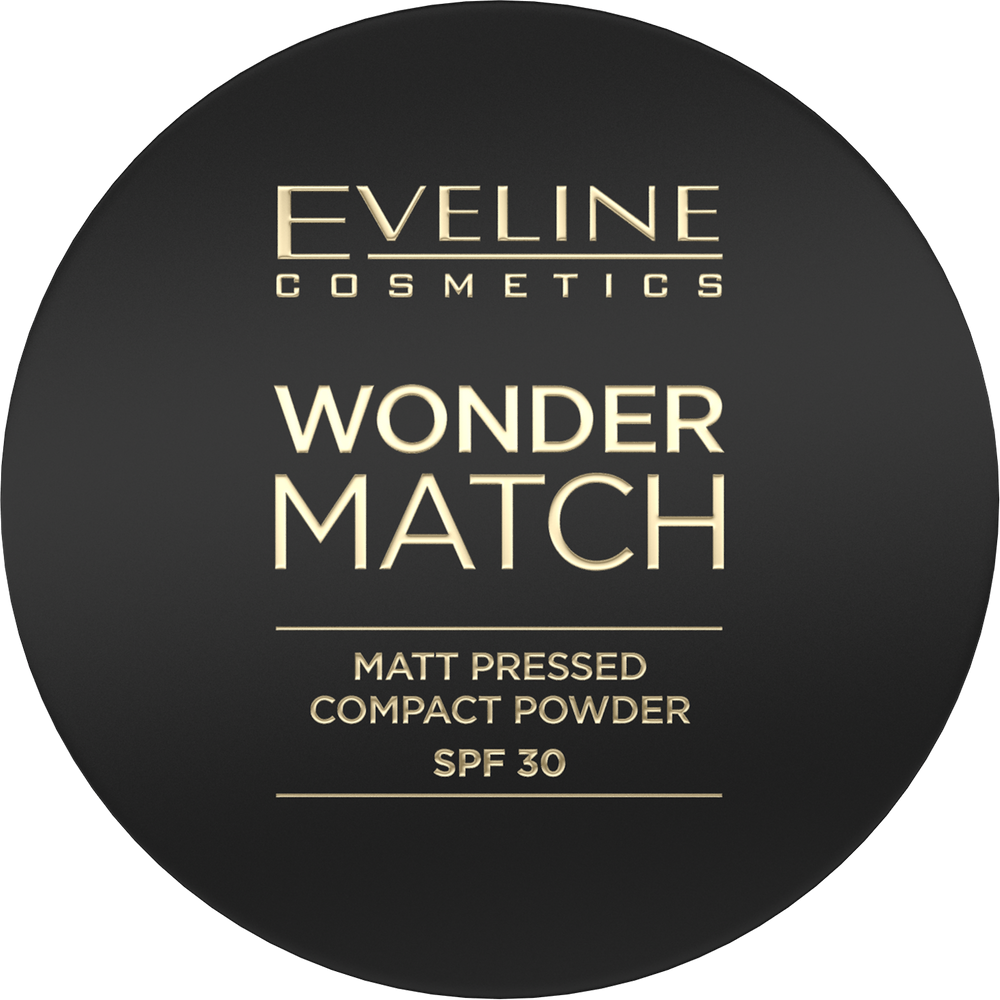 Eveline Wonder Match Matowy Puder Prasowany z Filtrem Ochronnym SPF30 Nr 01 Light Beige 8g