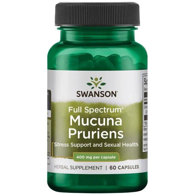 Full Spectrum Mucuna Pruriens, 400mg - 60 caps