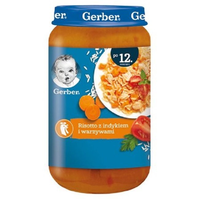 Gerber Danie Risotto z Indykiem i Warzywami dla Dzieci po 12 Miesiącu 250g