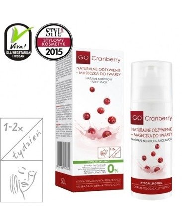 GoCranberry Naturalne Odżywienie - Maseczka Do Twarzy 50 ml