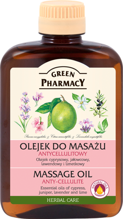 Green Pharmacy Antycellulitowy Olejek do Masażu Wygładzający i Uelastyczniający Skórę 200ml