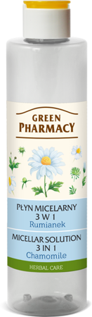 Green Pharmacy Naturalny Bezzapachowy Płyn Micelarny 3w1 z Rumiankiem 250ml