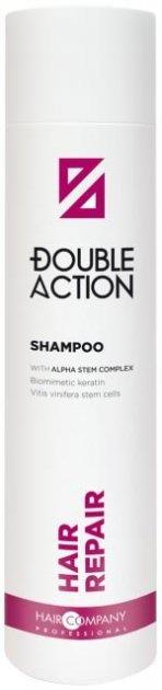 Hair Company Professional Double Action Odbudowujący Szampon do Włosów z Kompleksem Składników Aktywnych 250ml