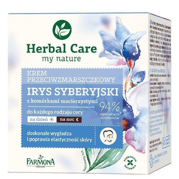 Herbal Care Krem Przeciwzmarszczkowy z Irysem Syberyjskim i Komórkami Macierzystymi 50ml