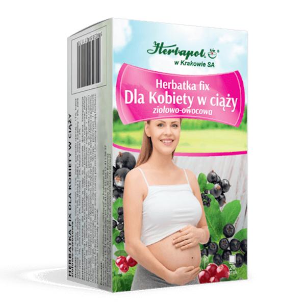 Herbapol Herbatka Fix dla Kobiet w Ciąży na Odprężenie z Imbirem i Melisą 20x2g