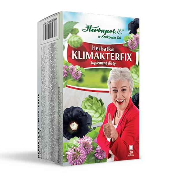 Herbapol Herbatka Klimakterfix dla Kobiet od 50 Roku Życia z Koniczyną Wiesiołkiem i Melisą 20x2g
