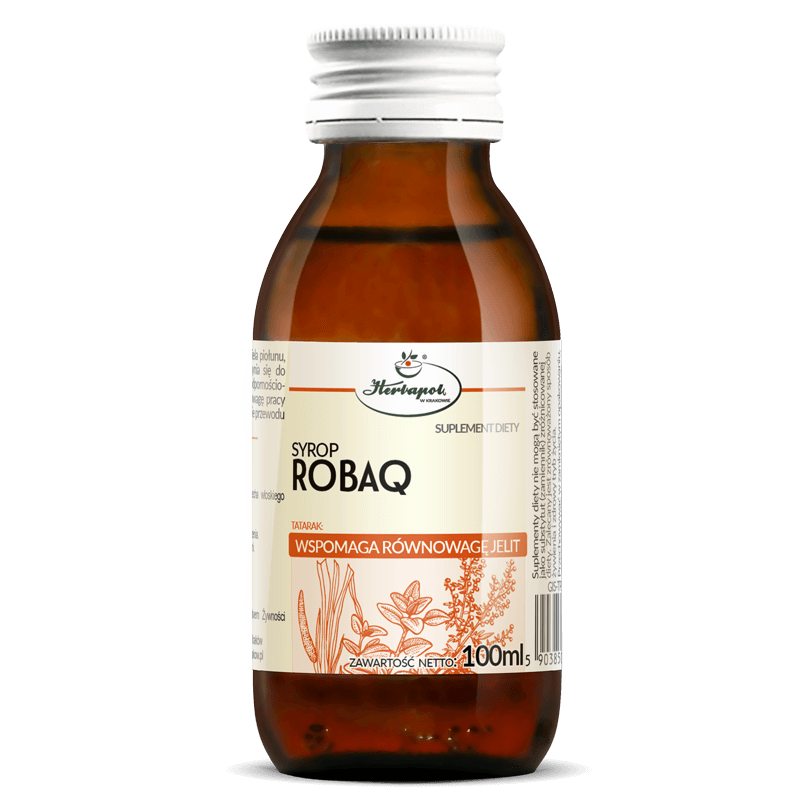 Herbapol Syrop Robaq Wspiera Równowagę Jelit 100ml