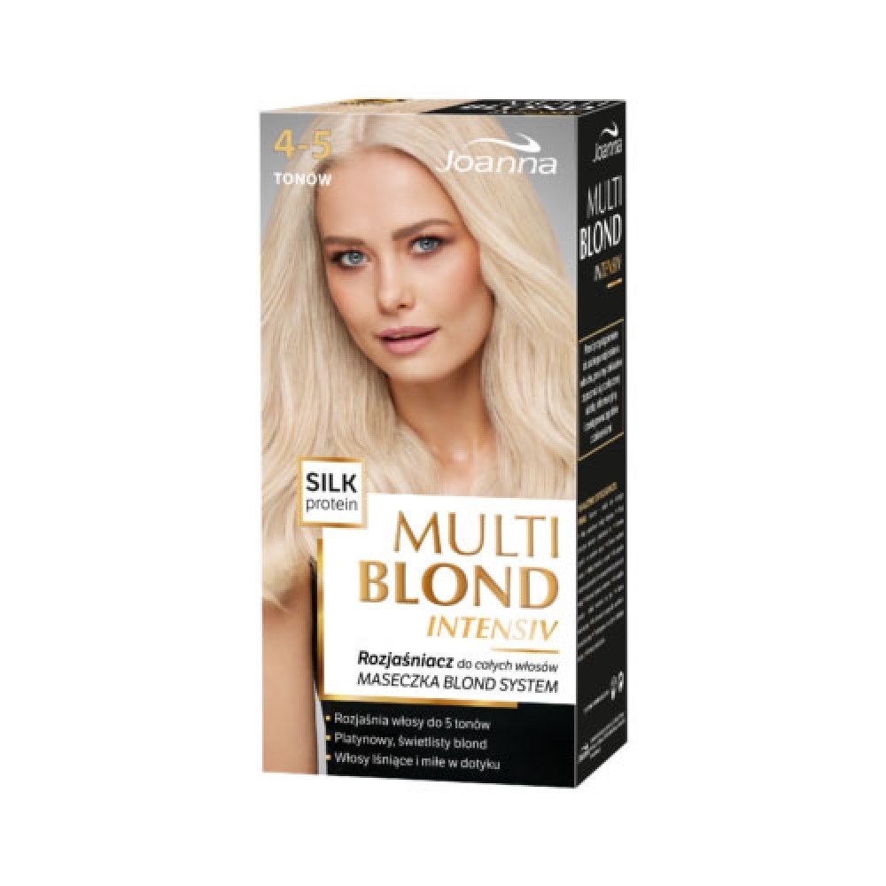 Joanna Multi Blond Intensywny Rozjaśniacz Włosów do 4-5 Tonów z Jedwabiem 70x25x10g