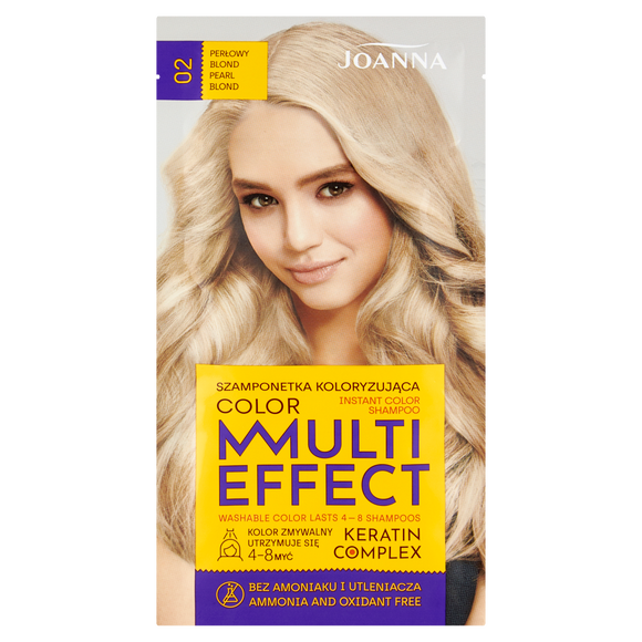 Joanna Multi Effect Szamponetka Koloryzująca 02 Perłowy Blond 35g