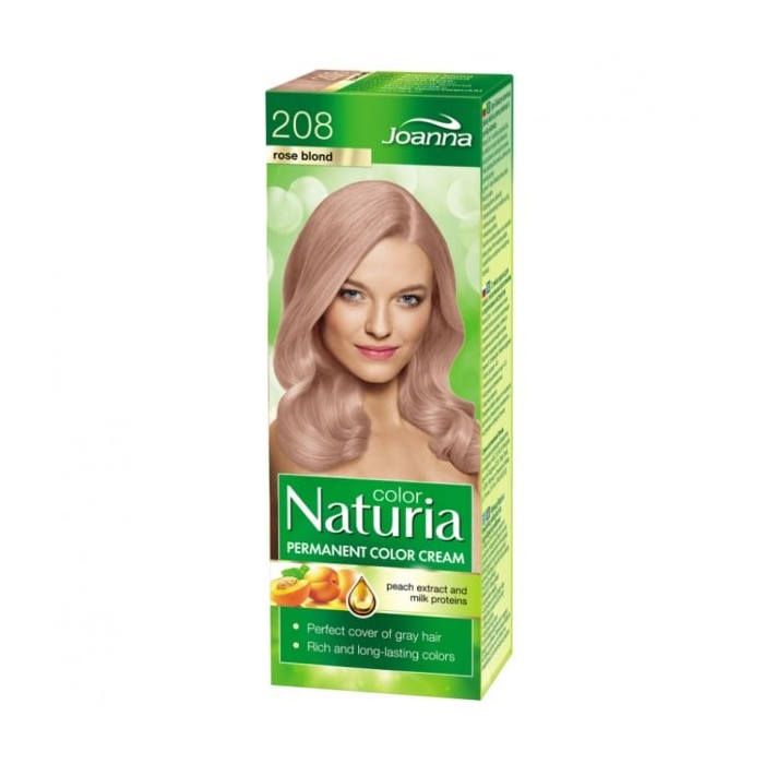 Joanna Naturia Color Farba do Włosów z Proteinami 208 Różany Blond 100ml