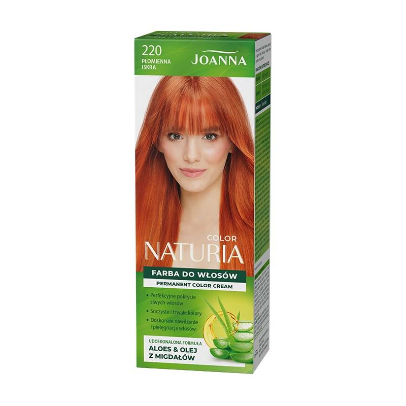 Joanna Naturia Color Farba do Włosów z Proteinami 220 Płomienna Iskra 100ml