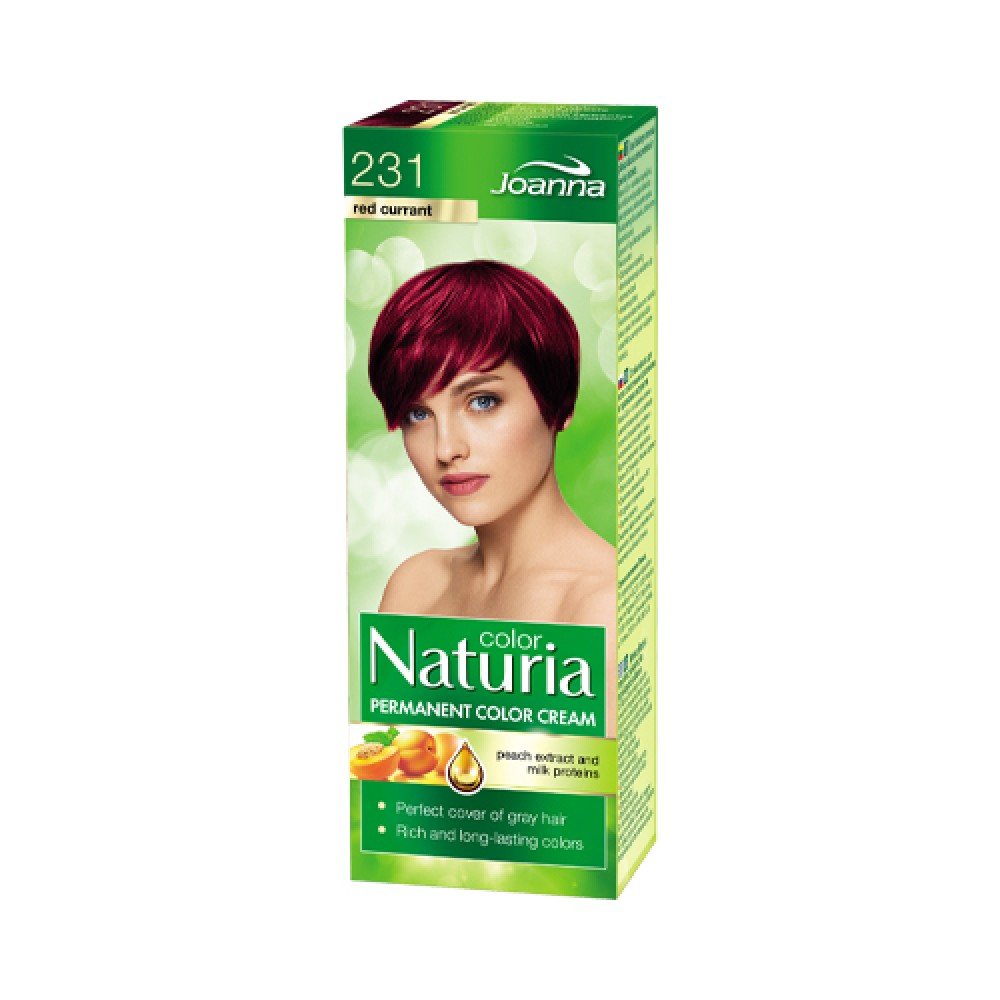 Joanna Naturia Color Farba do Włosów z Proteinami 231 Czerwona Porzeczka 100ml