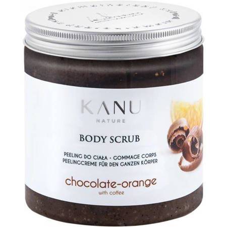 Kanu Nature Stymulująco Ujędrniający Peeling do Ciała o Zapachu Czekolady i Pomarańczy z Kawą 350g 