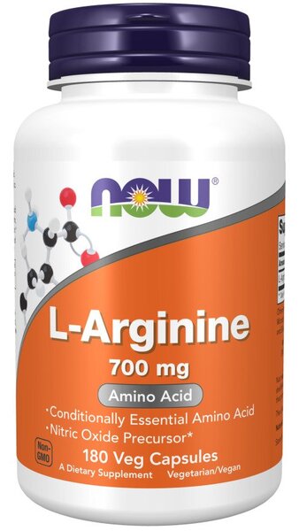 L-Arginine, 700mg - 180 vcaps