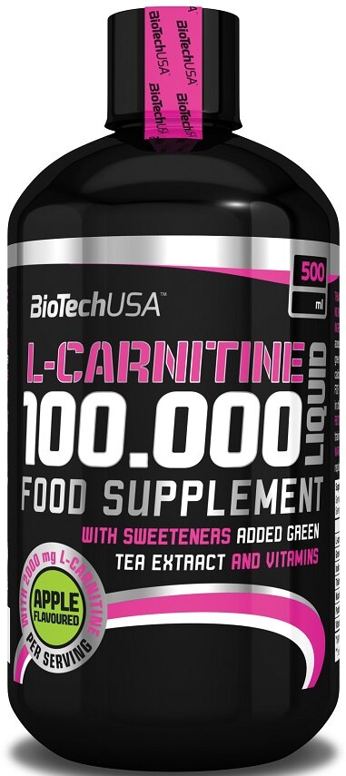 L-Carnitine 100.000, Apple - 500 ml.