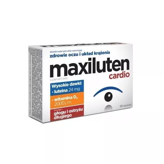 Maxiluten Cardio Zdrowie Oczu i Układ Krążenia 30 Tabletek