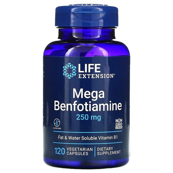 Mega Benfotiamine, 250mg - 120 vcaps