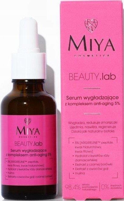 Miya Beauty Lab Serum Wygładzające z Kompleksem Anti-Aging 5% dla Każdego Typu Skóry 30ml