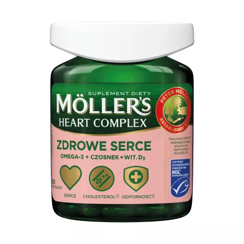 Mollers Heart Complex na Wsparcie Pracy Serca i Układ Odpornościowy 60 Kapsułek Best Before 31.12.24