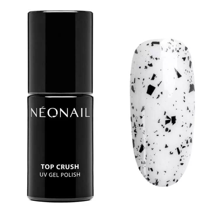 NeoNail UV/LED Soak Off Top Hybrydowy Crush Black Gloss 7.2ml