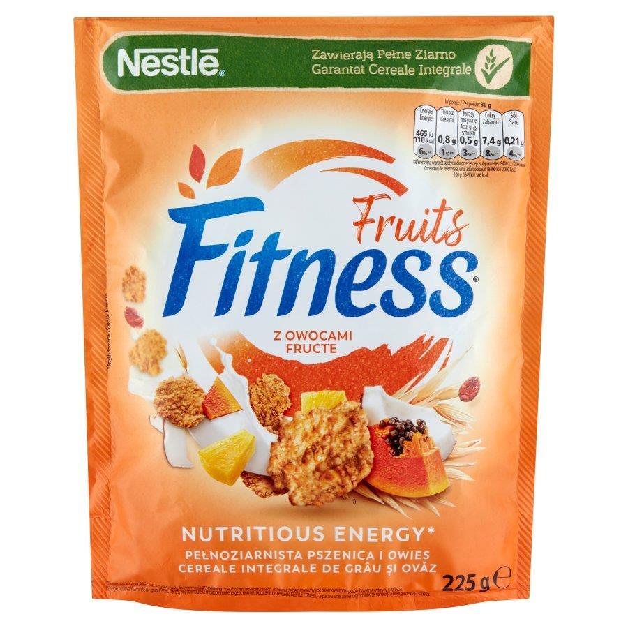 Nestlé Fitness Fruits Płatki Śniadaniowe z Owocami 225g