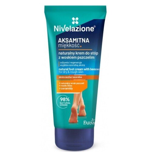 Nivelazione Naturalny Krem do Stóp z Woskiem Pszczelim dla Skóry Suchej i Szorstkiej 75ml 