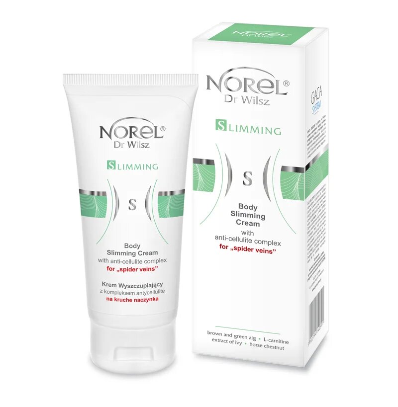 Norel Body Care Slimming Wyszczuplający Krem z Kompleksem Antycellulite Spider Venis na Kruche Naczynia 200ml